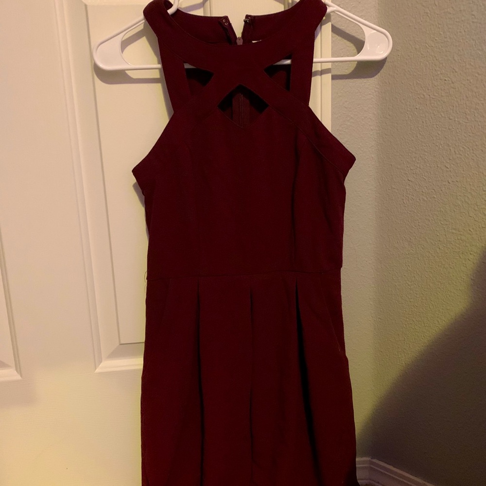 Maroon homecoming dress